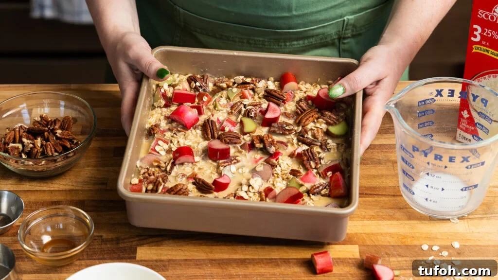 Rhubarb Baked Oats Recipe for Quick Morning Meals 6 img 25023 8