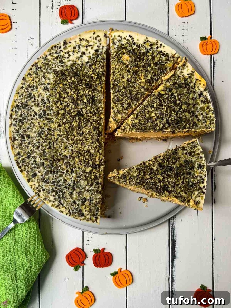 No-Bake Pumpkin Cheesecake Recipe — Creamy Fall Dessert 10 Ready to eat no bake pumpkin cheesecake.