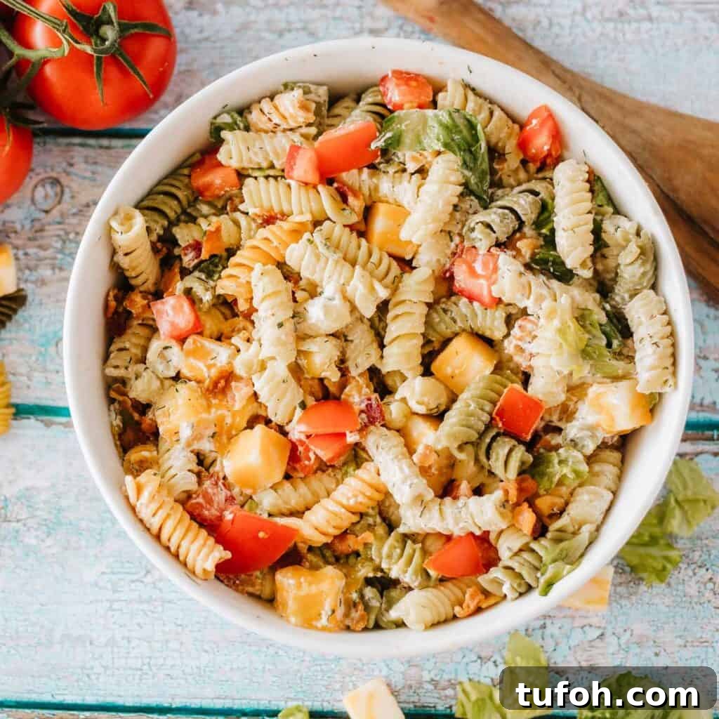 What to Serve with Grilled Cheese: 17 Delicious Side Dishes 11 bowl of BLT pasta salad