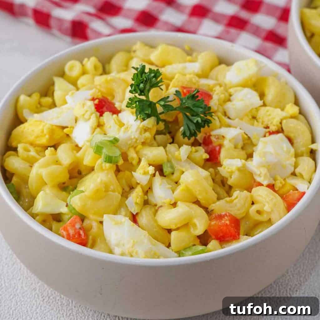 What to Serve with Grilled Cheese: 17 Delicious Side Dishes 6 white bowl with Amish macaroni salad