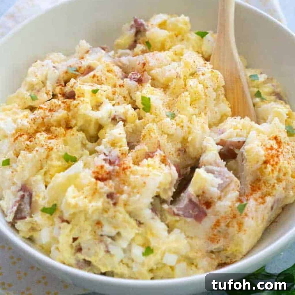 What to Serve with Grilled Cheese: 17 Delicious Side Dishes 9 white bowl of southern potato salad