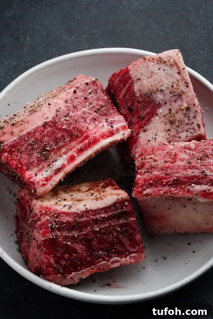 seasoned short ribs 