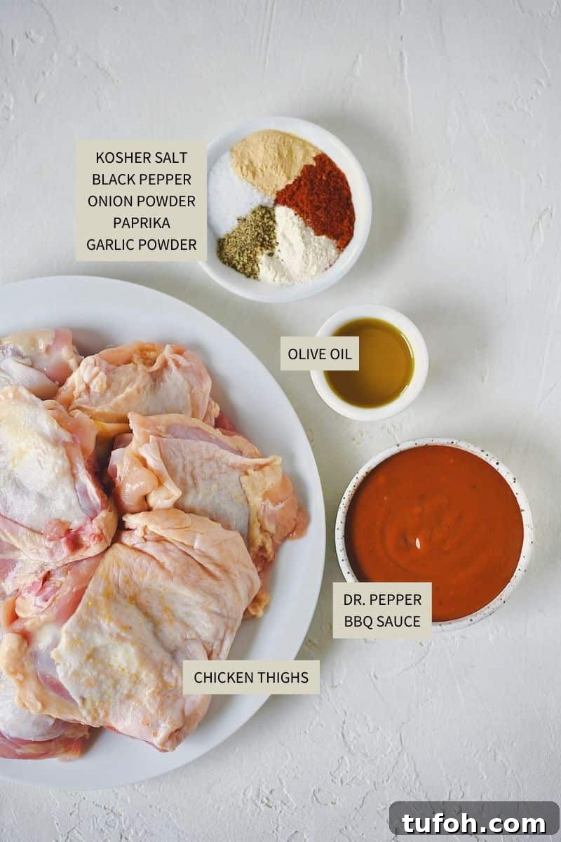 Juicy Grilled Chicken Thighs with Crispy Skin and Smoky Flavor 3 Ingredients needed to make Grilled Chicken Thighs.