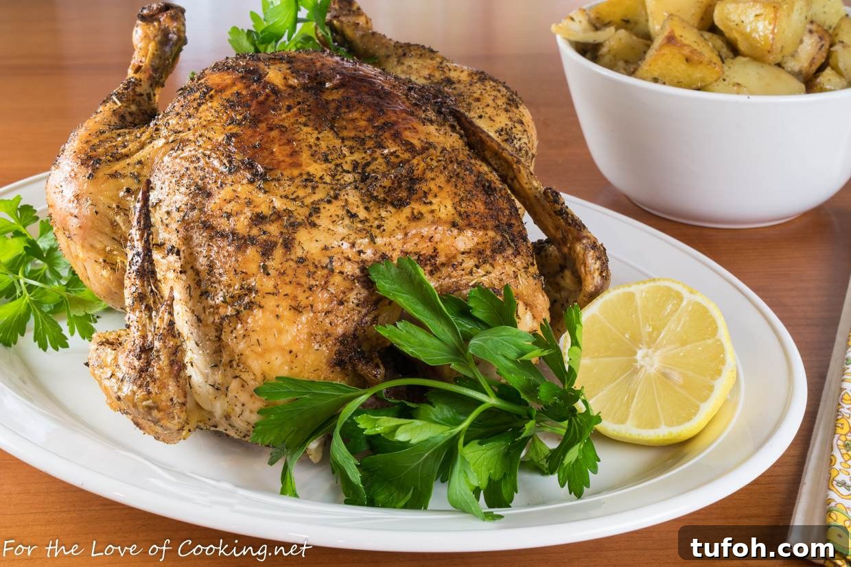 Skillet Whole Roasted Greek Chicken with Potatoes Skillet Whole Roasted Greek Chicken with Potatoes