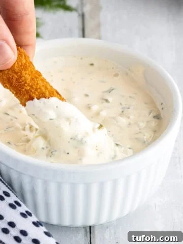Homemade tartar sauce.
