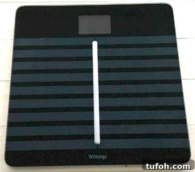A close up of a scale.