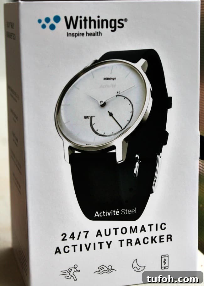 A close up of a fitness watch.