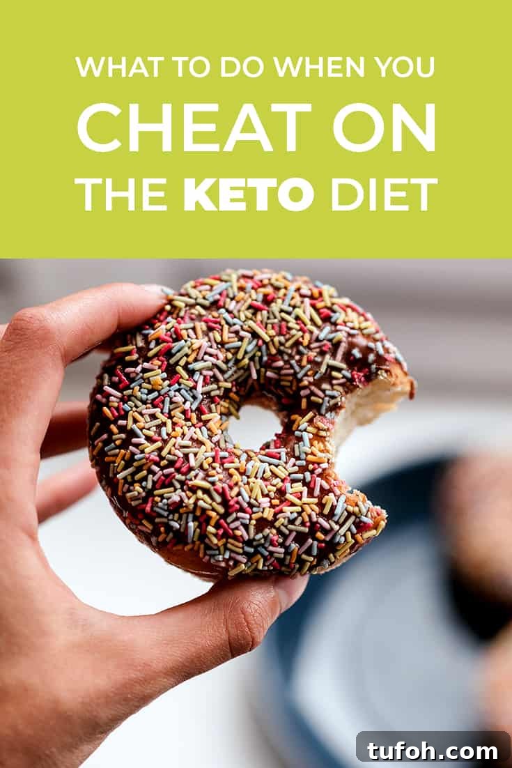 Fell Off Keto? How to Recover and Get Back on Track Quickly 3 Cheating, when you’re on any kind of diet, is pretty common. Here is what you do when you catch yourself cheating on keto. It's ok...you got this!