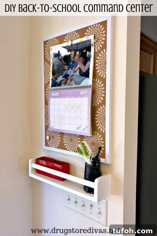 Create a Home Command Center: 18 Stylish Layout Ideas 17 back to school command center for families