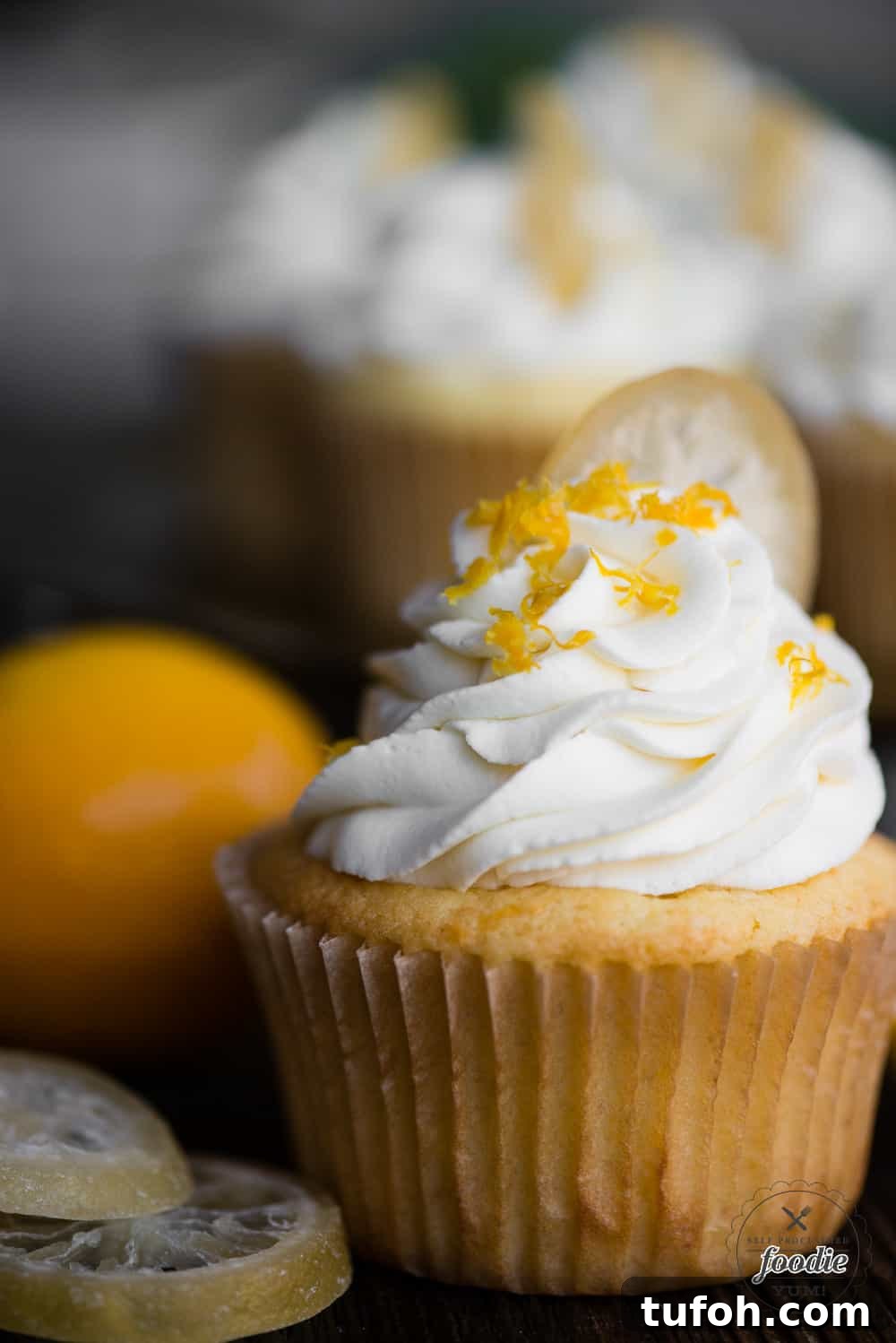 Lemon cupcakes, made from scratch, are perfectly moist and sweet. Made with both lemon juice and lemon zest, the light and fresh citrus flavor shines through. Lemon Cupcake recipe