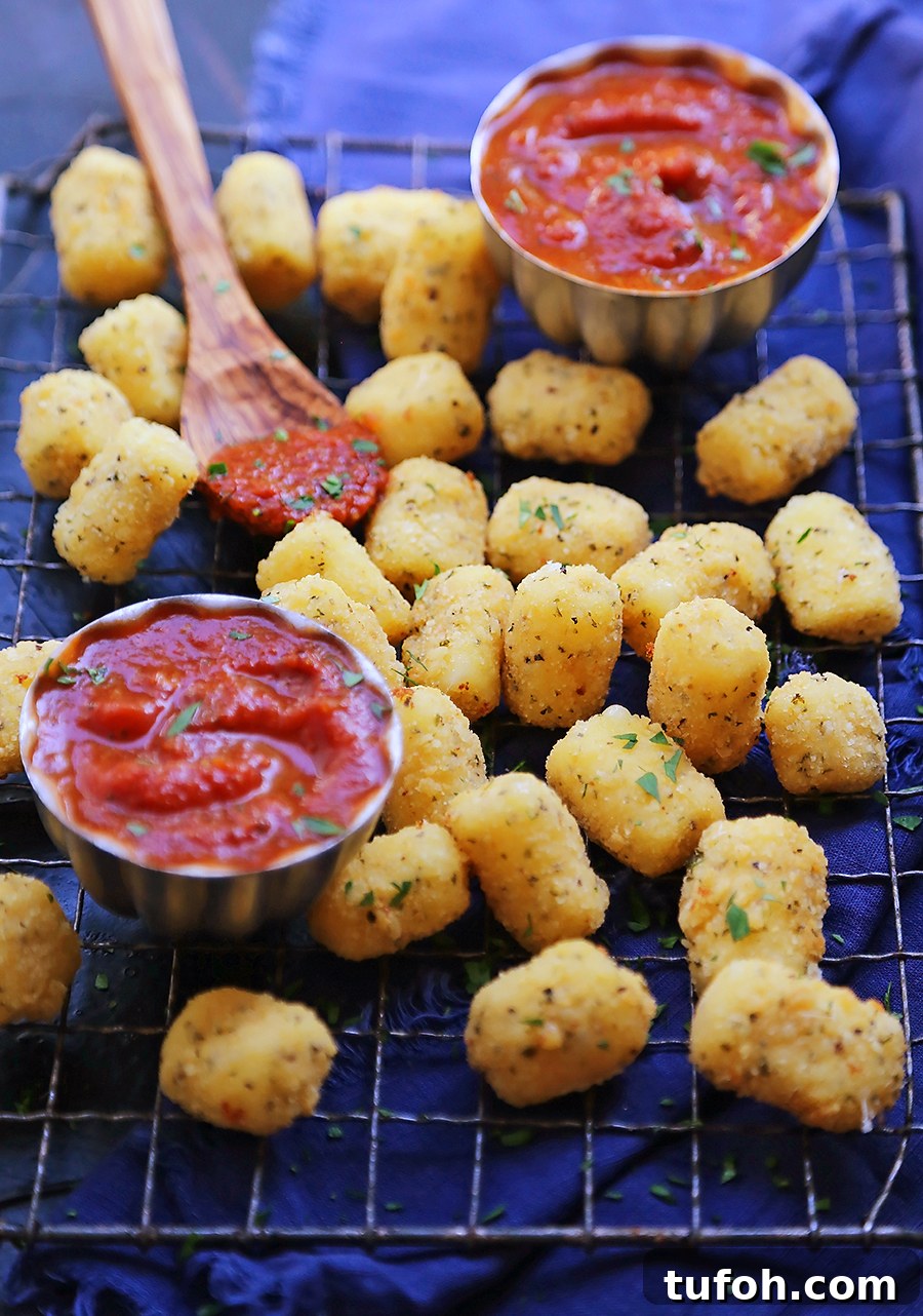 Crispy Fried Cheese Bites: Golden, Gooey Appetizer Recipe 3 Cheese bites close up