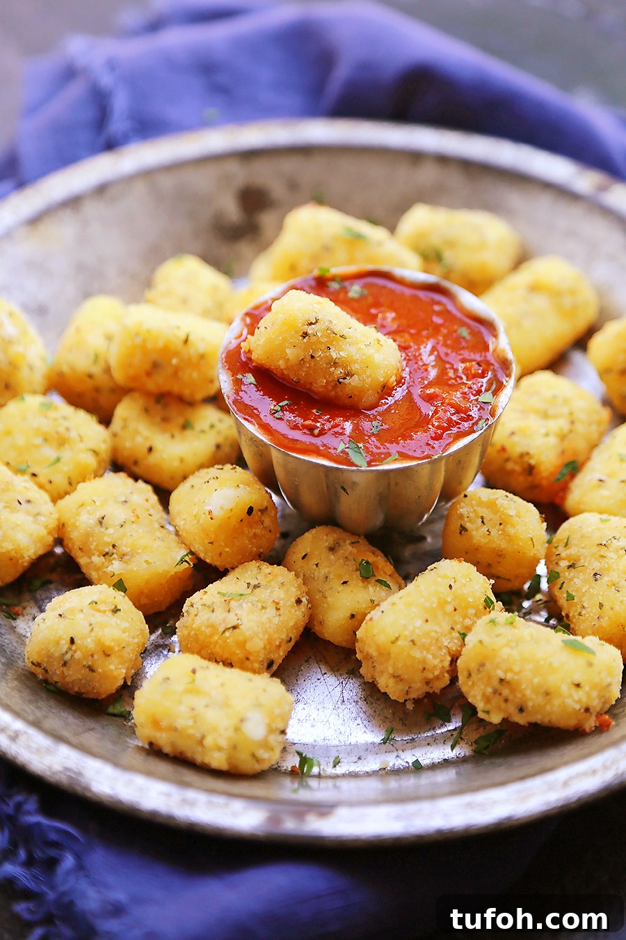 Crispy Fried Cheese Bites: Golden, Gooey Appetizer Recipe 4 Plate of fried cheese bites