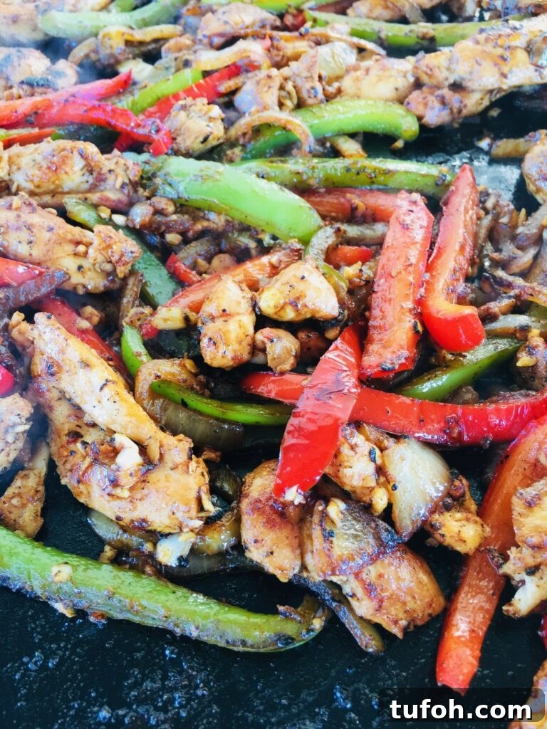 Blackstone Street Corn Chicken Fajitas