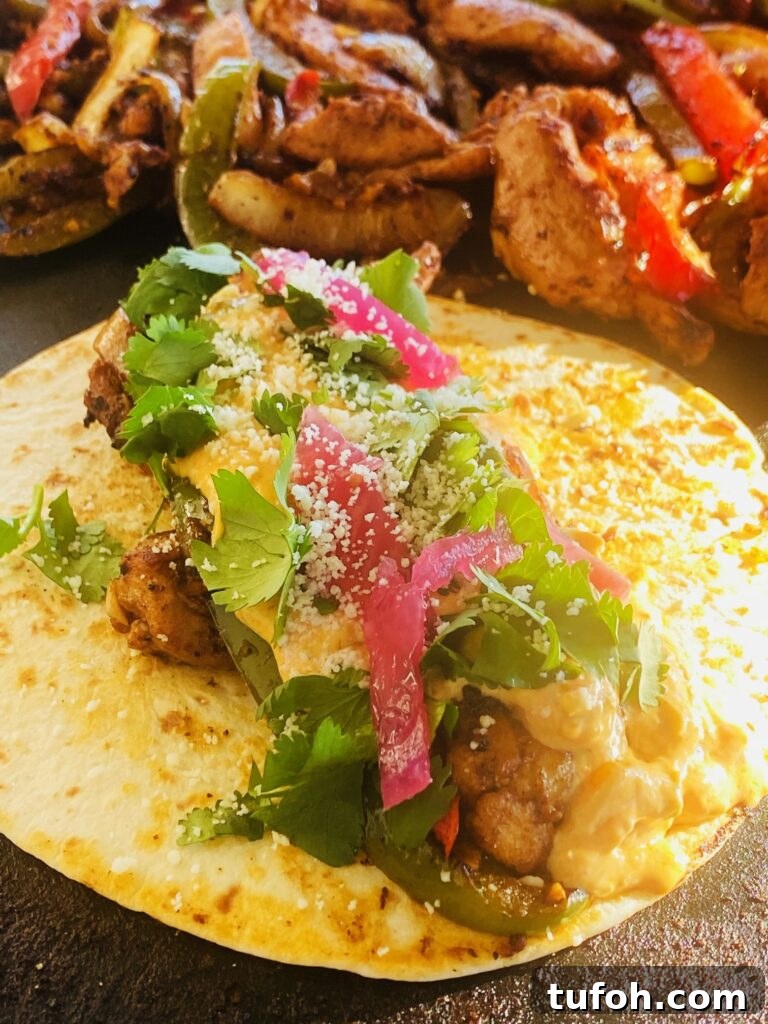 Blackstone Street Corn Chicken Fajitas