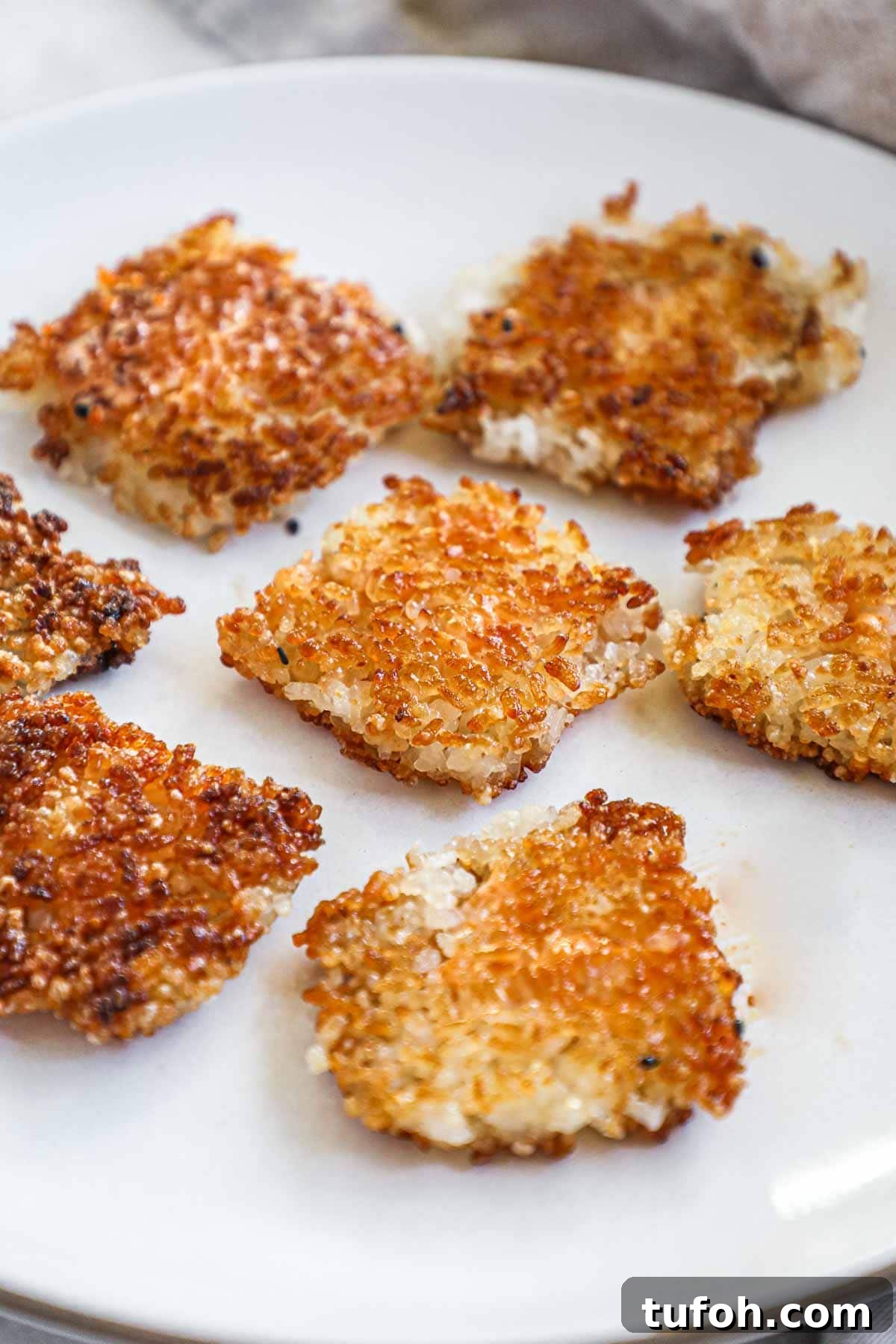 Crispy Rice Squares Recipe: Step-by-Step Guide for Perfect Crunch 2 Crispy Japanese rice squares for appetizers, like poke, salad, and more.