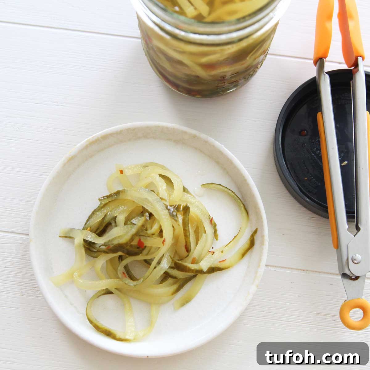 Sugar-Free Spiralized Pickled Cucumbers Recipe 3 img 36412 2