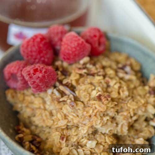 Maple Brown Sugar Baked Oatmeal