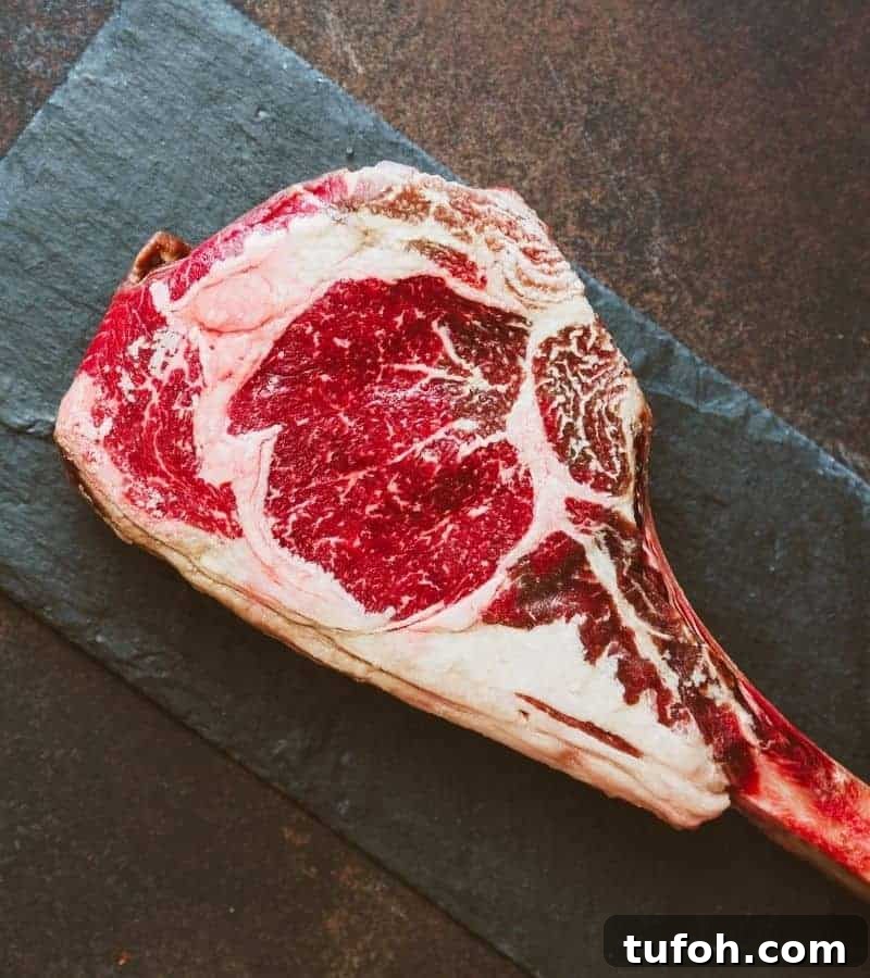 Carnivore Diet Meal Guide: What to Eat for Optimal Results 2 A piece of steak on a rustic slate table.