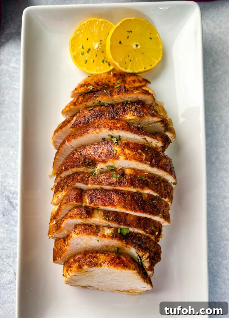 Crockpot Boneless Turkey Breast Recipe for Tender, Juicy Results 9 slow cooker Crockpot boneless turkey breast sliced on a white plate