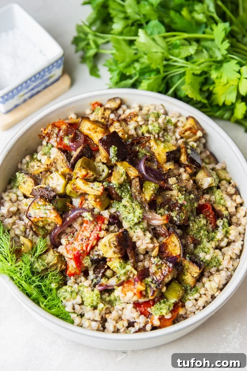 Buckwheat Salad with Roasted Vegetables