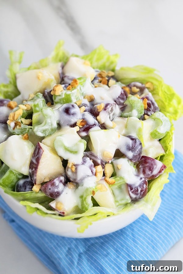 Classic Waldorf Salad Waldorf Salad in Lettuce Cup