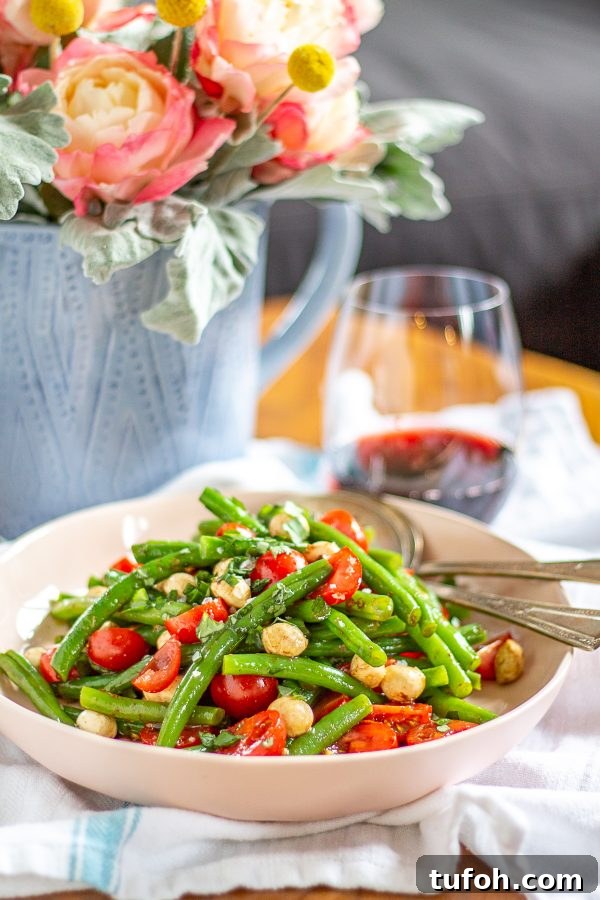 Green Bean and Tomato Salad | An quick and easy lunch recipe