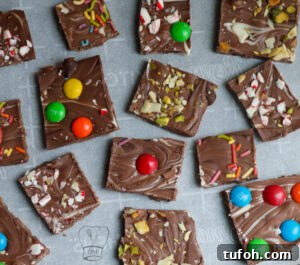 Christmas Chocolate Bark Recipe: Festive Candy & Nut Toppings 12 Final chocolate bark