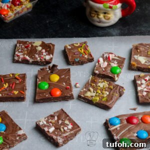 Christmas Chocolate Bark Recipe: Festive Candy & Nut Toppings 5 Finished bark