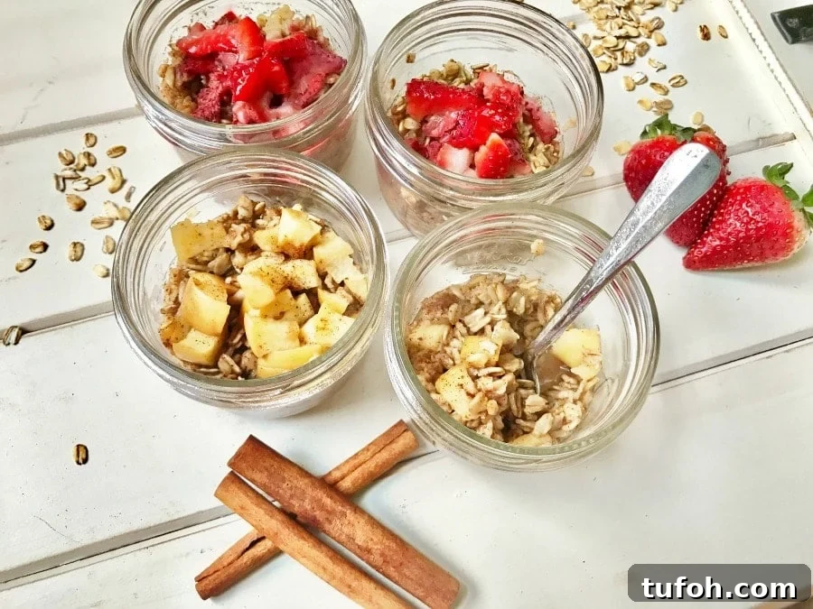 Creamy Baked Oatmeal Made in the Instant Pot 2 Instant Pot Oatmeal Jars | Confessions of a Fit Foodie