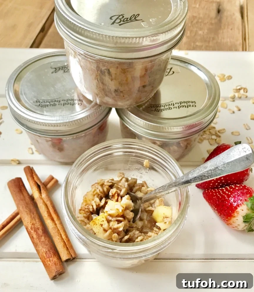Creamy Baked Oatmeal Made in the Instant Pot 8 Instant Pot Oatmeal Jars | Confessions of a Fit Foodie