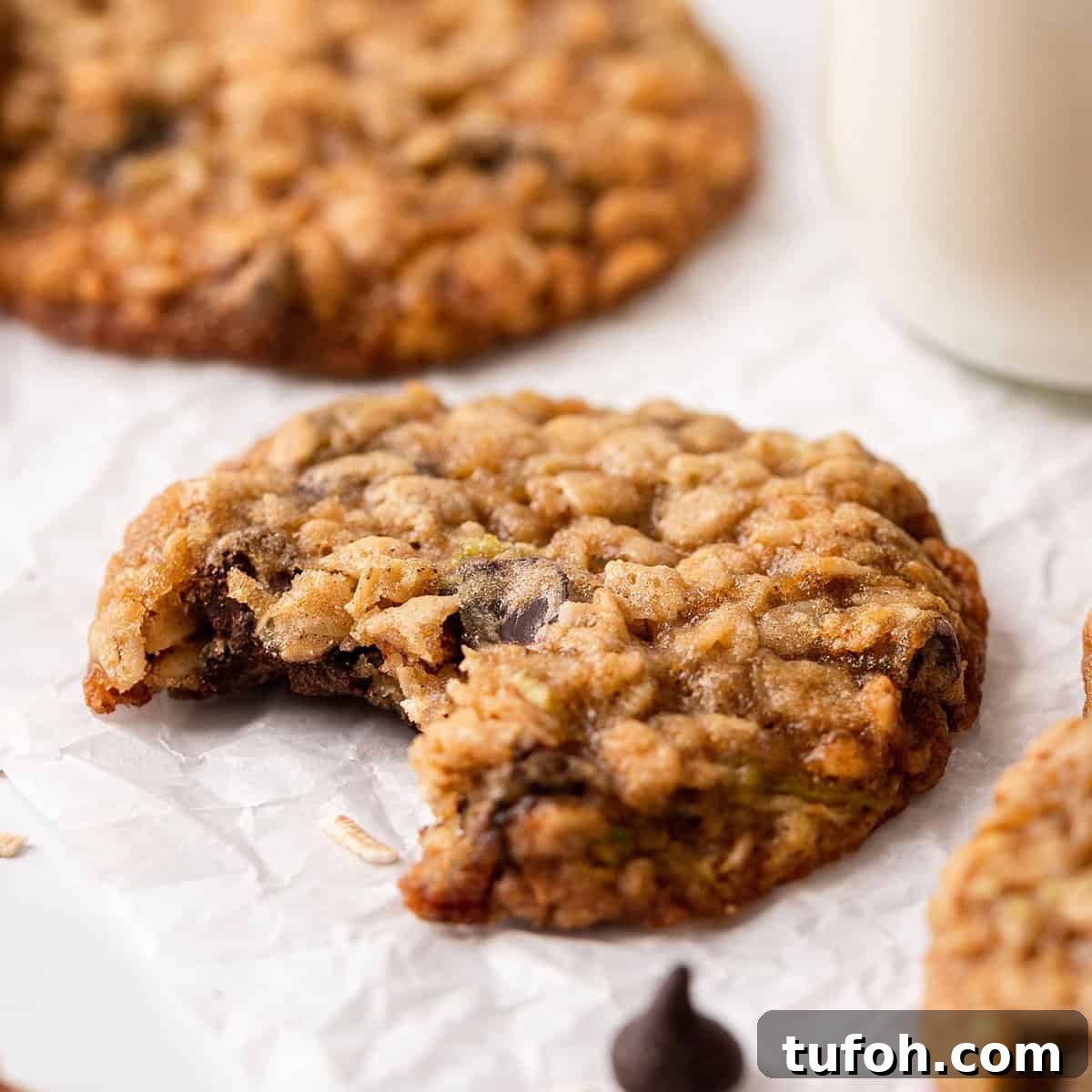 Chocolate Chip Zucchini Cookies with Moist, Chewy Texture 16 2 Oatmeal Zucchini Cookies with chocolate chips