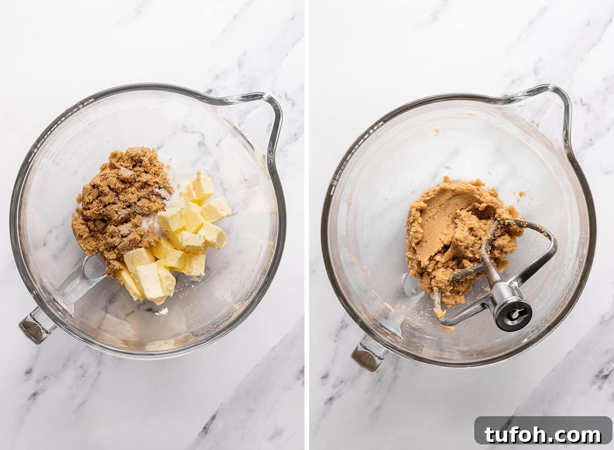 Chocolate Chip Zucchini Cookies with Moist, Chewy Texture 9 beating butter and sugars together