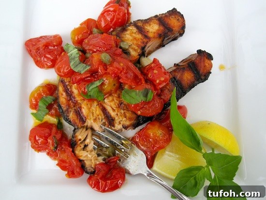 Salmon with Roasted Tomatoes