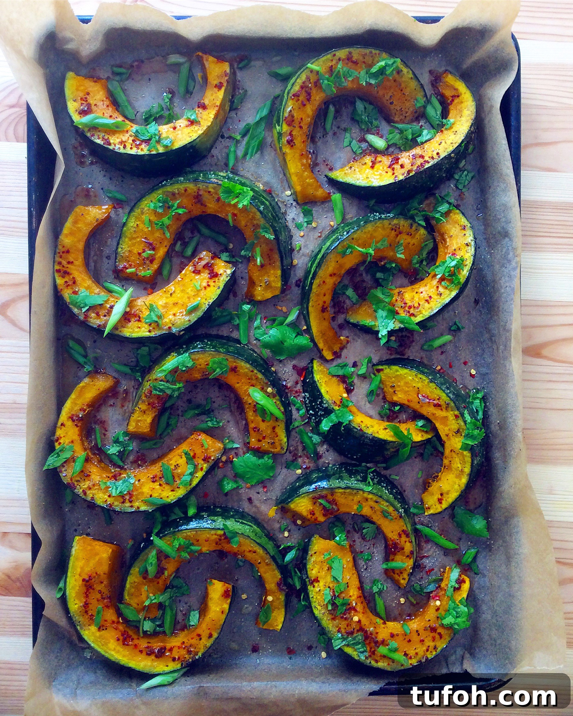 Roasted Kabocha Squash with Chili, Lime, & Honey