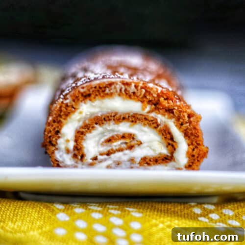 pumpkin cream cheese roll.