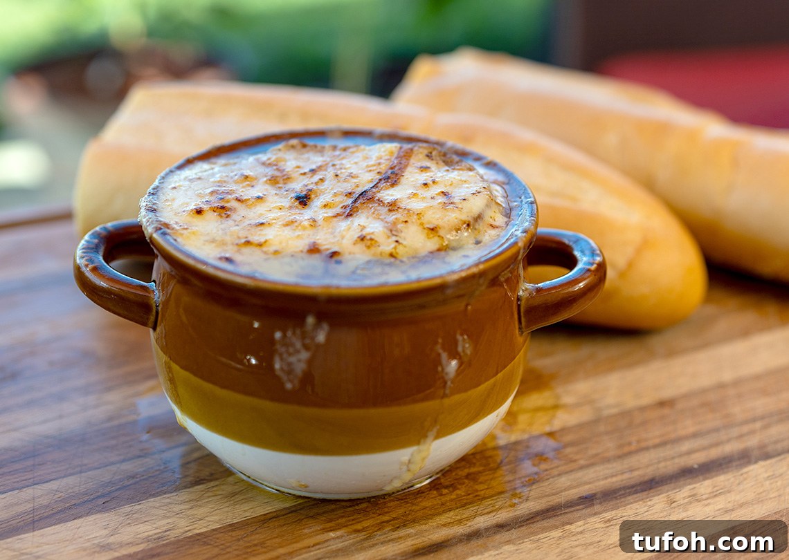 Wood-Fired Smoked Onion Soup Recipe for Deep, Cozy Flavor 2 Ninja Woodfire smoked onion soup.