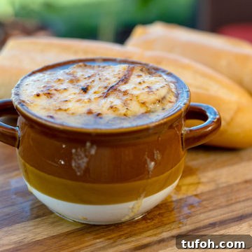 Ninja Woodfire smoked onion soup.