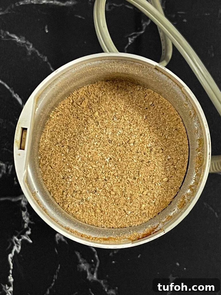 Perfect Whole Smoked Turkey: Year-Round Smoking Guide 4 Spices ground up in a spice grinder.