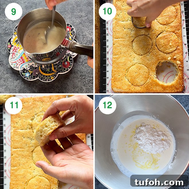 Thandai Cake in a Jar: Creamy Saffron-Pistachio Dessert Jar 6 step by step picture collage of making thandai cake jars