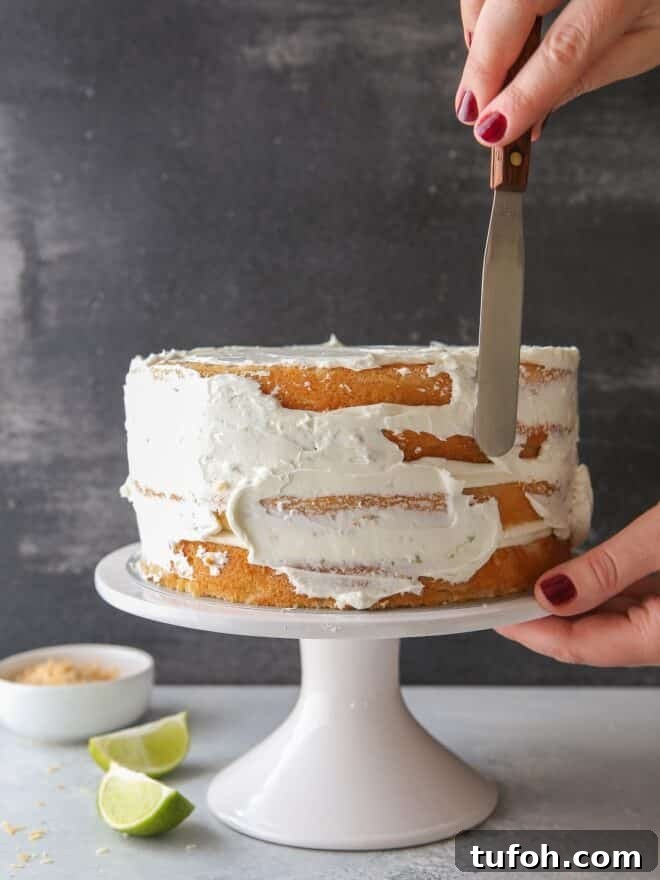 Coconut Lime Layer Cake from completelydelicious.com