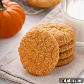 Stacked pumpkin snickerdoodles.