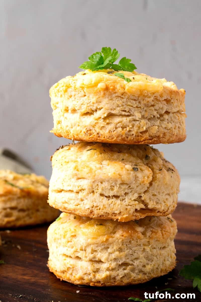 Gluten-Free Cheddar Biscuits: Red Lobster Copycat Recipe 8 stack of two gluten free cheddar biscuits like Red Lobster makes