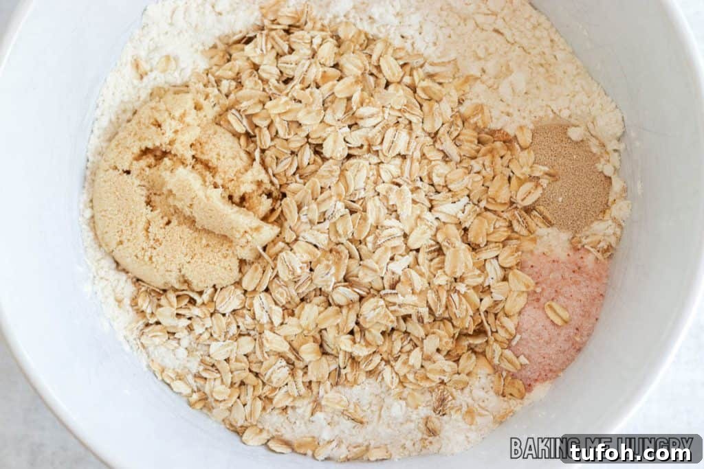 Homemade Oat Bread Recipe: Soft, Nutty Loaf You Can Bake at Home 5 ingredients in bowl