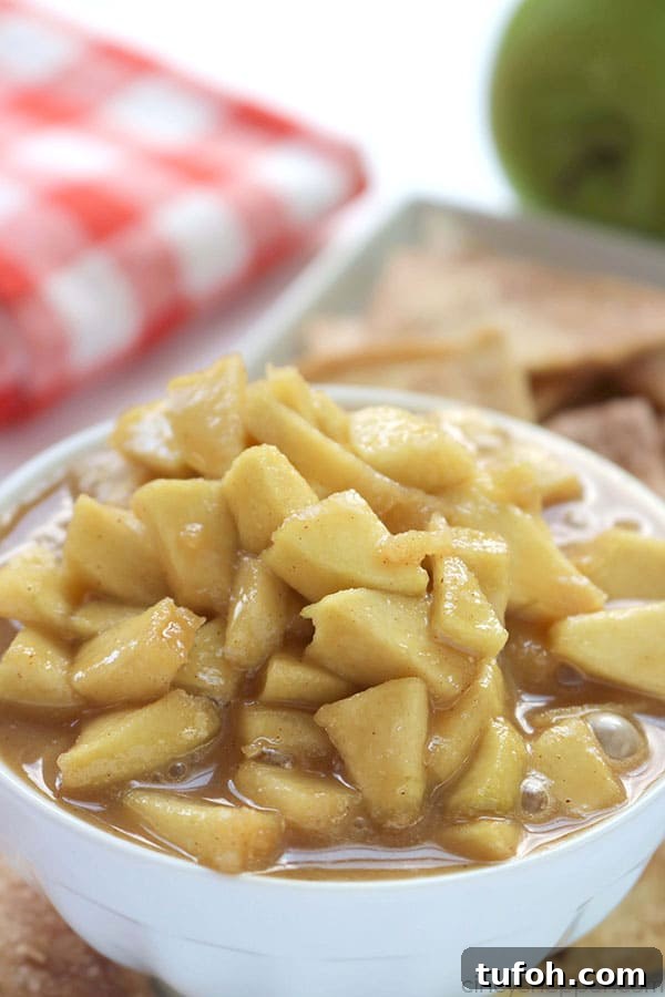 Slow Cooker Caramel Apple Dip Recipe for Cozy Gatherings 6 Caramel Apple Dip ready to serve