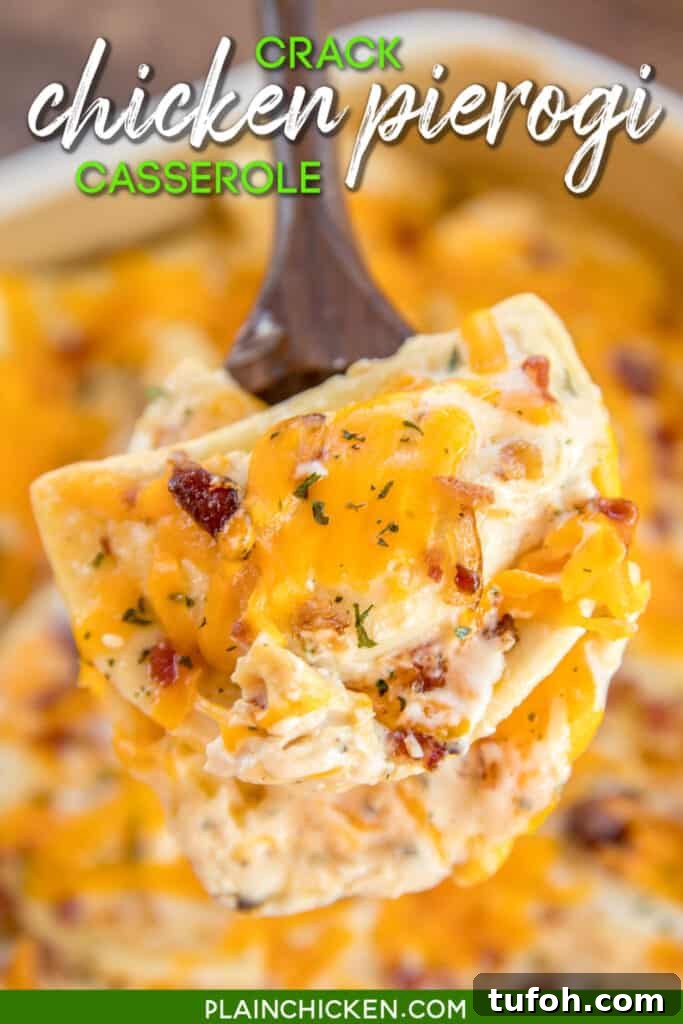 spoonful of pierogi casserole