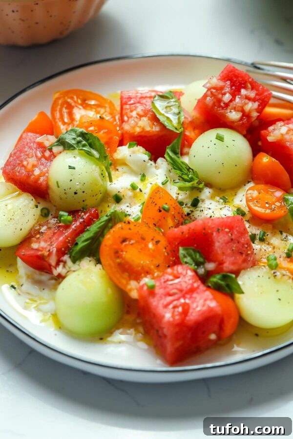 Classic French Carrot Salad with Lemon and Herbs 4 Burrata & Melon Salad