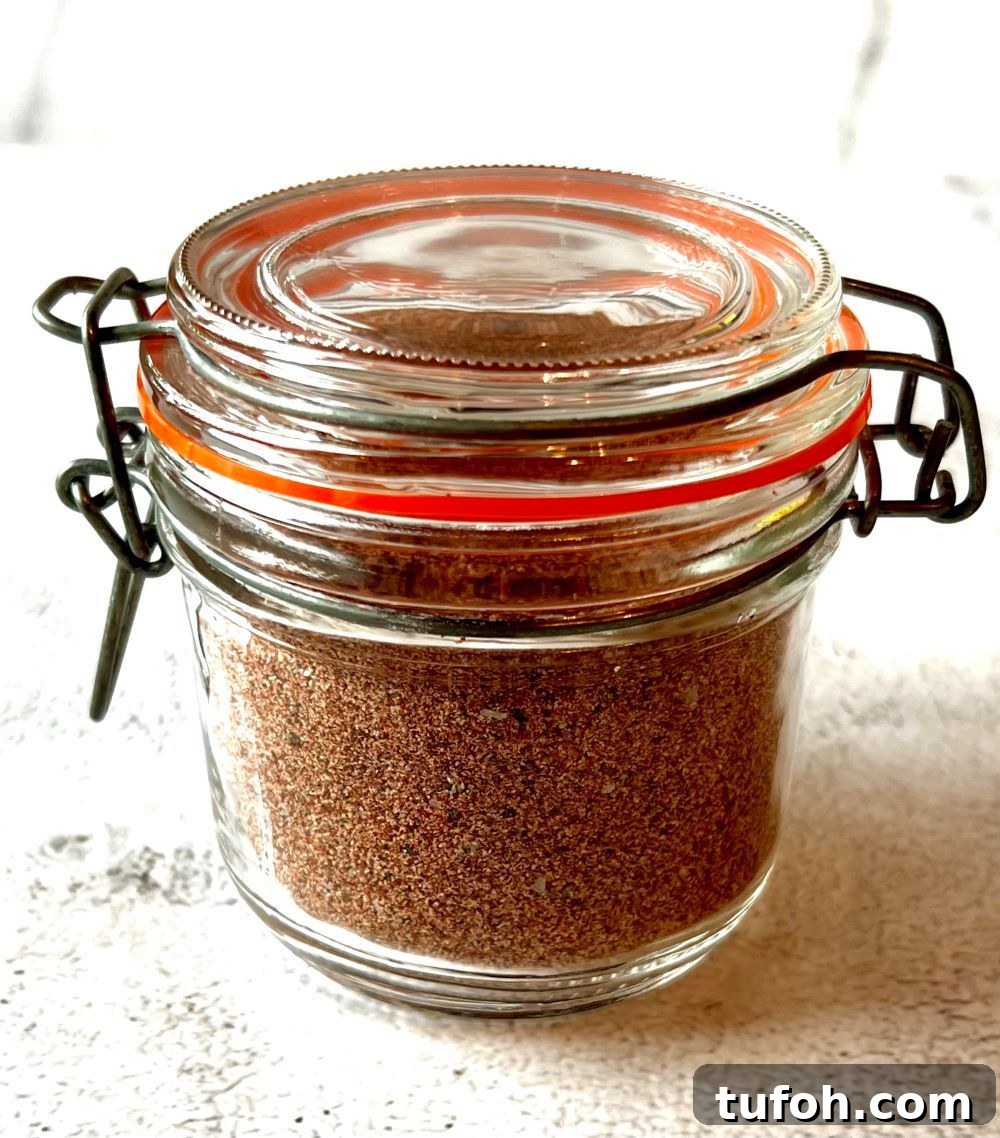 Small jar of seasoning