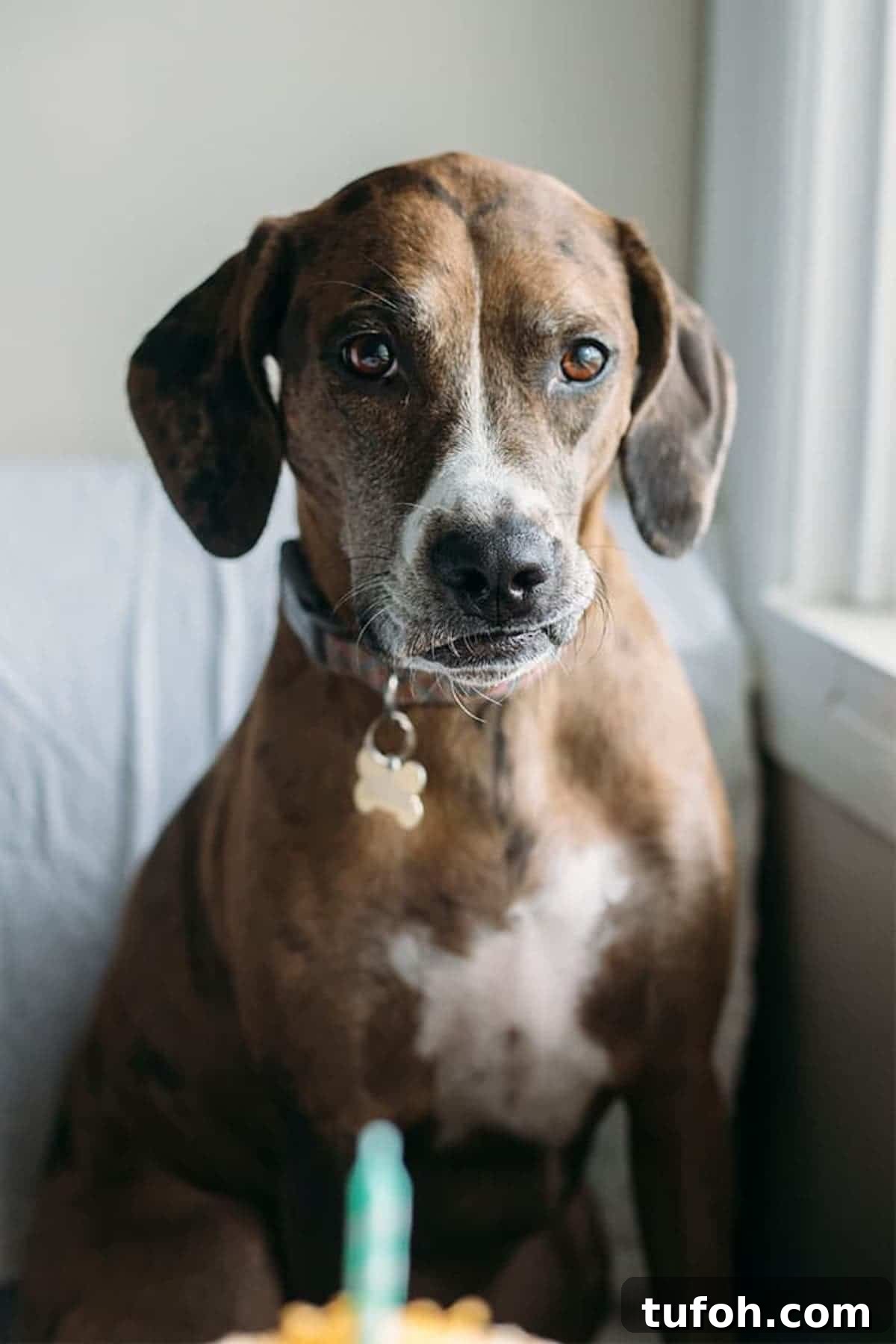 dog on a chair