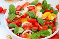 Crisp Tomato & Cucumber Salad with Lemon Vinaigrette