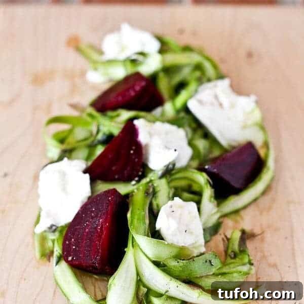 Crispy Air Fryer Asparagus in Minutes 14 Asparagus ribbon salad with beets and burrata